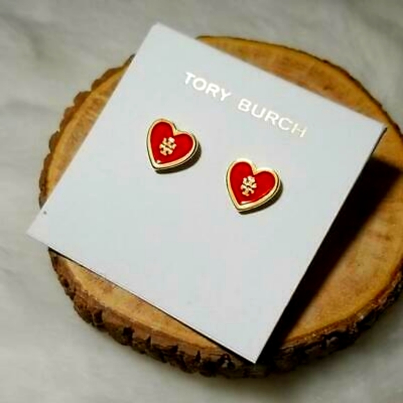 Tory Burch Jewelry - Nwot Tory Burch heart earrings
